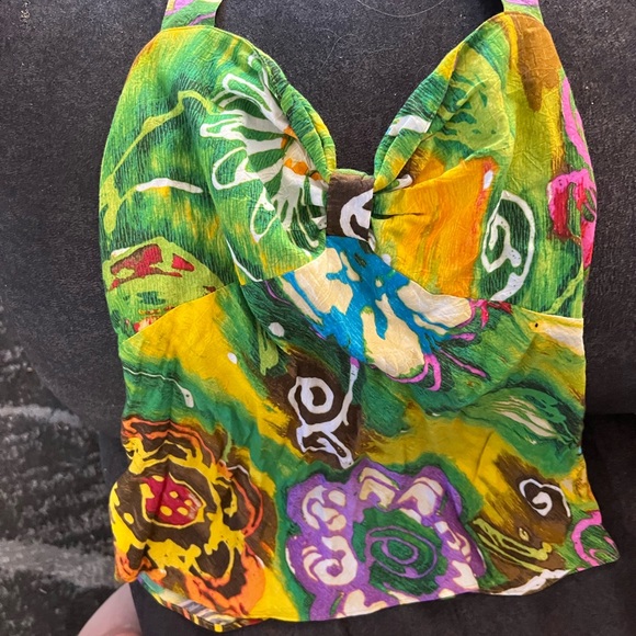 Jams world small halter top women’s tropical Hawaii shirt - Picture 6 of 9